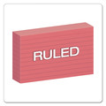 Flash Cards | Oxford 7321 CHE 3 in. x 5 in. Ruled Index Cards - Cherry (100/Pack) image number 5