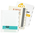 Dividers & Tabs | Avery 11516 Print-On 11 in. x 8.5 in. 5-Tab Customizable Unpunched Dividers - White (5/Pack) image number 2