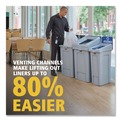 Trash & Waste Bins | Rubbermaid Commercial 2171554 Slim Jim 33 gal 1-Stream Landfill Resin Recycling Station - Gray image number 6