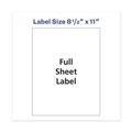 Labels | Avery 05353 8.5 in. x 11 in. Copier Mailing Labels - White (100/Box) image number 5