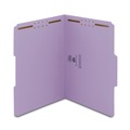 File Folders | Smead 12440 0.75 in. Expansion Top Tab Colored Fastener Folders - Lavender Exterior/Letter Size (50/Box) image number 7