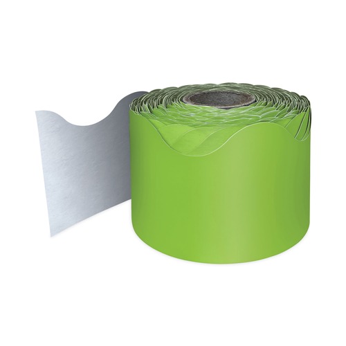 Arts & Crafts Supplies | Carson-Dellosa 108468 2.25 in. x 65 ft. Rolled Scalloped Borders - Lime image number 0