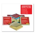Notebooks & Pads | Universal UNV35619 Fan-Folded 3 in. x 3 in. Self-Stick Pop-Up Notes - Assorted Pastel (12/Pack) image number 3