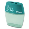 Office & Office Supplies | Maped Helix 634755 Shaker 3.74 in. x 1.02 in. x 4.92 in. Two-Hole Canister Pencil Sharpener - Random Assorted Color image number 3