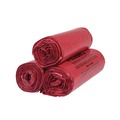 Trash Bags | Inteplast Group WSL3339R 33 gal. 1.3 mil 33 in. x 39 in. Institutional Low-Density Can Liners - Red (25 Bags/Roll, 6 Rolls/Carton) image number 3