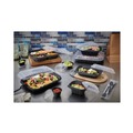 Food Trays, Containers, and Lids | Pactiv Corp. YCNB12X96400 EarthChoice Entree2Go 11.75 in. x 8.75 in. x 2.13 in. 64 oz. Plastic Takeout Container - Black (200/Carton) image number 4