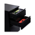 Just Launched | Alera ALEPBBBFBL 14.96 in. x 19.29 in. x 27.75 in. 3-Drawers: Box/Box/File Legal/Letter Left or Right File Pedestal with Full-Length Pull - Black image number 2