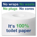Paper Towel Holders | Tork 473208 Elevation 14.17 x 5.08 x 8.23 Coreless High Capacity Bath Tissue Dispenser - Black image number 6