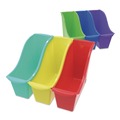 Boxes & Bins | Storex 70113U06C Small Book Bin, 1.5 gal, 4.5-in x 11.75-in x 8.5-in, Assorted Bright Colors, 6/Pack image number 0