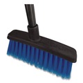 Brooms | Carlisle 4685314 12 in. Duo-Sweep Flagged Light Industrial Broom Head - Blue/Black image number 4