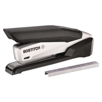 PaperPro ACF1110 inPOWERplus28 Executive One-Finger 28-Sheet Capacity 3-in-1 Eco-Friendly Desktop Stapler - Black/Silver