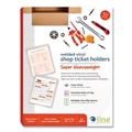 Back to School Sale | C-Line 80911 Super Heavy-Duty Top Load 8.5 in. x 11 in. Insert Clear Vinyl Shop Ticket Holders - Clear Front (50/Box) image number 0