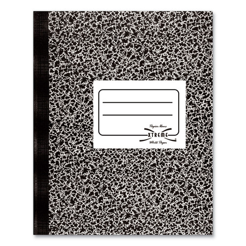 Notebooks & Pads | National 43481 80 Sheets 11 in. x 8.38 in. Medium/College Rule Composition Book - Black Marble Cover image number 0