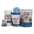 Cleaning Cloths | SCRUBS 42270 Hand Cleaner Towels SCRUBS in-a-Bucket Refill 1-Ply 10 x 12 Citrus Blue/White 72/Pack 6 Packs/Carton image number 1