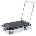 Cleaning Carts | Deflecto CRT5500-04 300 lb Capacity 21 x 32.5 x 37.5 Heavy-Duty Platform Cart - Black image number 0