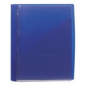 File Folders | Smead 86011 8.5 in. x 11 in. 0.5 in. Capacity Double-Prong Fastener Clear Front Poly Report Cover - Clear/Blue (5/Pack) image number 0