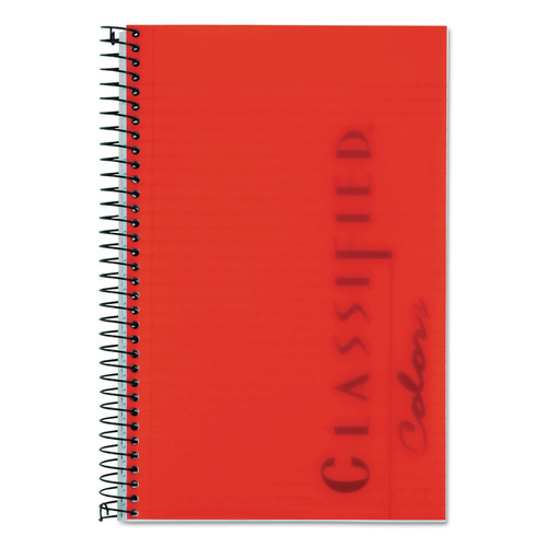 Notebooks & Pads | TOPS 73505 8.5 in. x 5.5 in. Sheets 1-Subject Narrow Rule Color Notebooks - Ruby Red Cover image number 0