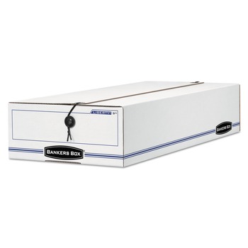MAILING BOXES AND TUBES | Bankers Box 00007 LIBERTY 9.5 in. x 23.75 in. x 4.5 in. Check and Form Boxes - White/Blue (12/Carton)