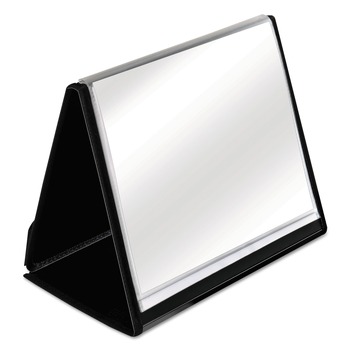 Cardinal 52132 ShowFile Horizontal Display Easel with 20 Letter-Size Sleeves - Black