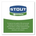 Trash Bags | Stout by Envision E3348E85 32 Gallon 0.85 mil 33 in. x 48 in. EcoSafe-6400 Bags - Green (50/Box) image number 7