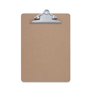 Universal UNV40304VP 1.25 in. Clip Capacity 8.5 in. x 11 in. Hardboard Clipboard - Brown (3/Pack)