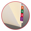 File Folders | Smead 27100 9.5 in. High Front Straight Tabs Legal Size 0.75 in. Expansion Heavyweight End Tab Folders - Manila (100/Box) image number 2