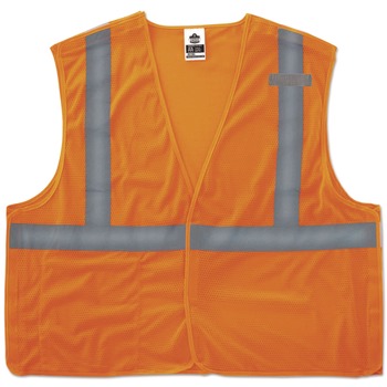 Ergodyne 21069 GloWear 8215BA Type R Class 2 Econo Breakaway Mesh Vest 4X-Large to 5X-Large Orange