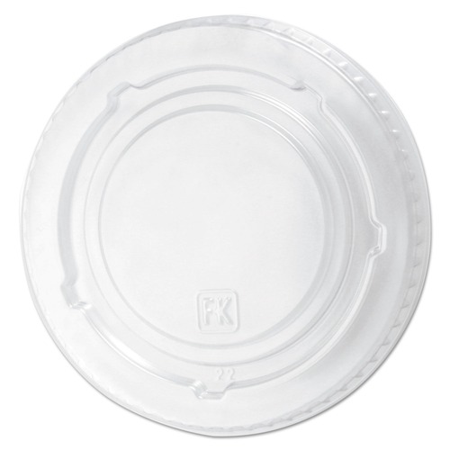 Cups and Lids | Fabri-Kal 000000000009508056 Kal-Clear/Nexclear Plastic Drink Cup Lids, Fits 12 oz to 20 oz Cold Cups - Clear (1000/Carton) image number 0