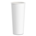 Cups and Lids | SOLO 424WN-2050 24 oz Single-Sided Poly Paper Hot Cups - White (500/Carton) image number 0