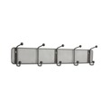 Wall Racks & Hooks | Safco 6403BL 26.75w x 3d x 5.5h Onyx Mesh 5-Hook Wall Racks - Black image number 0