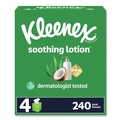 Paper Towels and Napkins | Kleenex 54289 Soothing Lotion 3-Ply Facial Tissue - White (8/Carton) image number 0