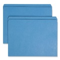 Just Launched | Smead 12010 Colored File Folders with Reinforced 1/3-Cut Top Straight Tabs - Letter, Blue (100/Box) image number 0