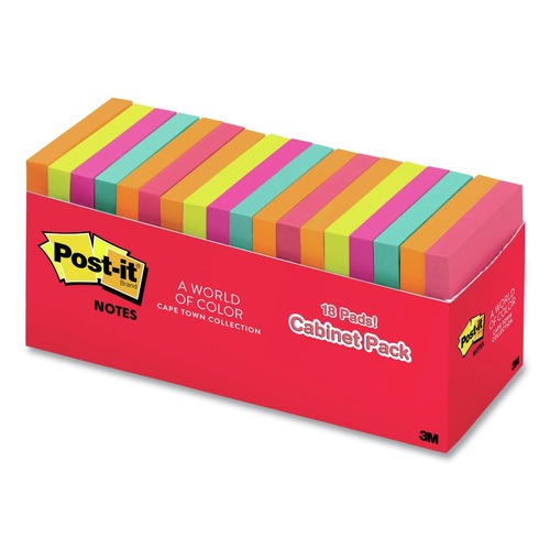 Sticky Notes & Post it | 3M R330-18CTCP 3 in. x 3 in. Poptimistic Collection Colors (18/Pack) image number 0