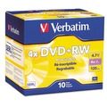 Office Electronics & Batteries | Verbatim 94839 4.7 GB DVDplusRW Rewritable Disc - Silver (10/Pack) image number 0