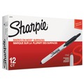 Back to School Sale | Sharpie 32701 Fine Bullet Tip Retractable Permanent Marker - Black (1-Dozen) image number 0