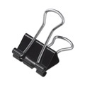 Binding Spines & Combs | Universal UNV10200VP Binder Clips in Zip-Seal Bag - Small, Black/Silver (144/Pack) image number 1