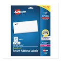 Labels | Avery 05195 Easy Peel 0.66 in. x 1.75 in. Address Labels with Sure Feed Technology - White (60/Sheet, 25 Sheets/Pack) image number 0