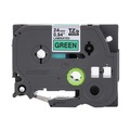 Tapes | Brother P-Touch TZE751CS 0.94 in. x 26.2 ft. TZe Laminated Removable Label Tapes - Black on Green image number 1
