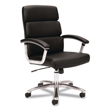 HON HVL103.SB11 Traction 17.75 in. to 21.8 in. Seat Height High-Back Executive Chair - Black Seat/Back
