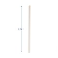 Cutlery | Boardwalk BWKPPRSTRWUW 7.75 in. x 0.25 in. Unwrapped Paper Straws - White (4800/Carton) image number 5