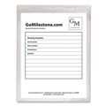 Back to School Sale | C-Line 80911 Super Heavy-Duty Top Load 8.5 in. x 11 in. Insert Clear Vinyl Shop Ticket Holders - Clear Front (50/Box) image number 2