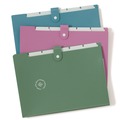 File Folders | U Brands 6592U01-12 U-Eco 4.5 in. Expansion Six-Pocket Expandable Folder - Letter Size (3/Pack) image number 0