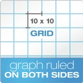 Notebooks & Pads | TOPS 35101 8.5 in. x 11 in. (10 sq/in., 1 sq/in.) Cross Section Quadrille Rule Pads - White (50 Sheets/Pad) image number 1