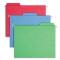 File Folders | Smead 64053 1/3-Cut Tabs Letter Size FasTab Hanging Folders - Assorted Colors (18/Box) image number 0