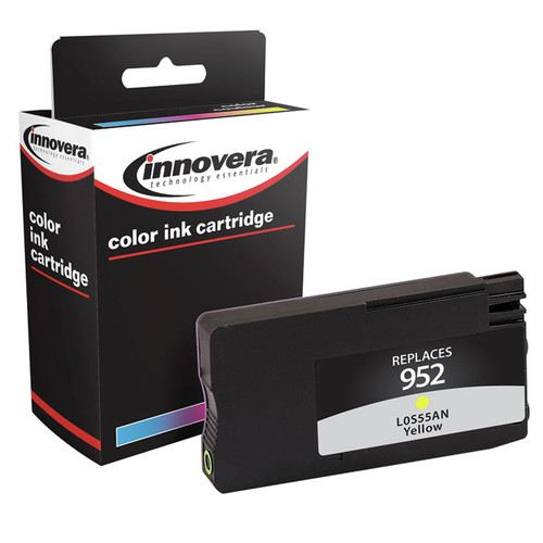 Ink & Toner | Factory Reconditioned Innovera IVR952Y 700 Page-Yield Remanufactured Ink Replacement for 952 (L0S55AN) - Yellow image number 0
