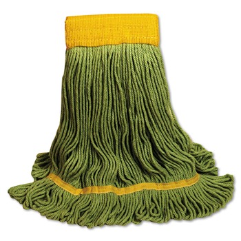 JUST LAUNCHED | Boardwalk BWK1200LEA EcoMop Looped-End Mop Head with Recycled Fibers - Large Size, Green