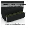 Office Filing Cabinets & Shelves | Alera 25513 42 in. x 18.63 in. x 67.63 in. 5 Legal/Letter/A4/A5 Size Lateral File Drawers - Black image number 9