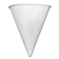 Cups and Lids | Coffee Pro CPSLCONE4 4 oz. Paper Cone Cups - White (200/Pack) image number 0