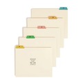 File Folders | Smead 50180 1/5-Cut Tab A to Z 8.5 in. x 11 in. Alphabetic Top Tab Indexed File Guide Set - Manila (25/Set) image number 0