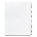 Back to School Sale | Avery 01704 11 x 8.5 Allstate Style Preprinted Legal Exhibit Side 76 to 100 Tab Index Dividers - White (25-Pieces/Set) image number 0
